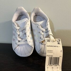 Adidas Kids Superstar White Shoes